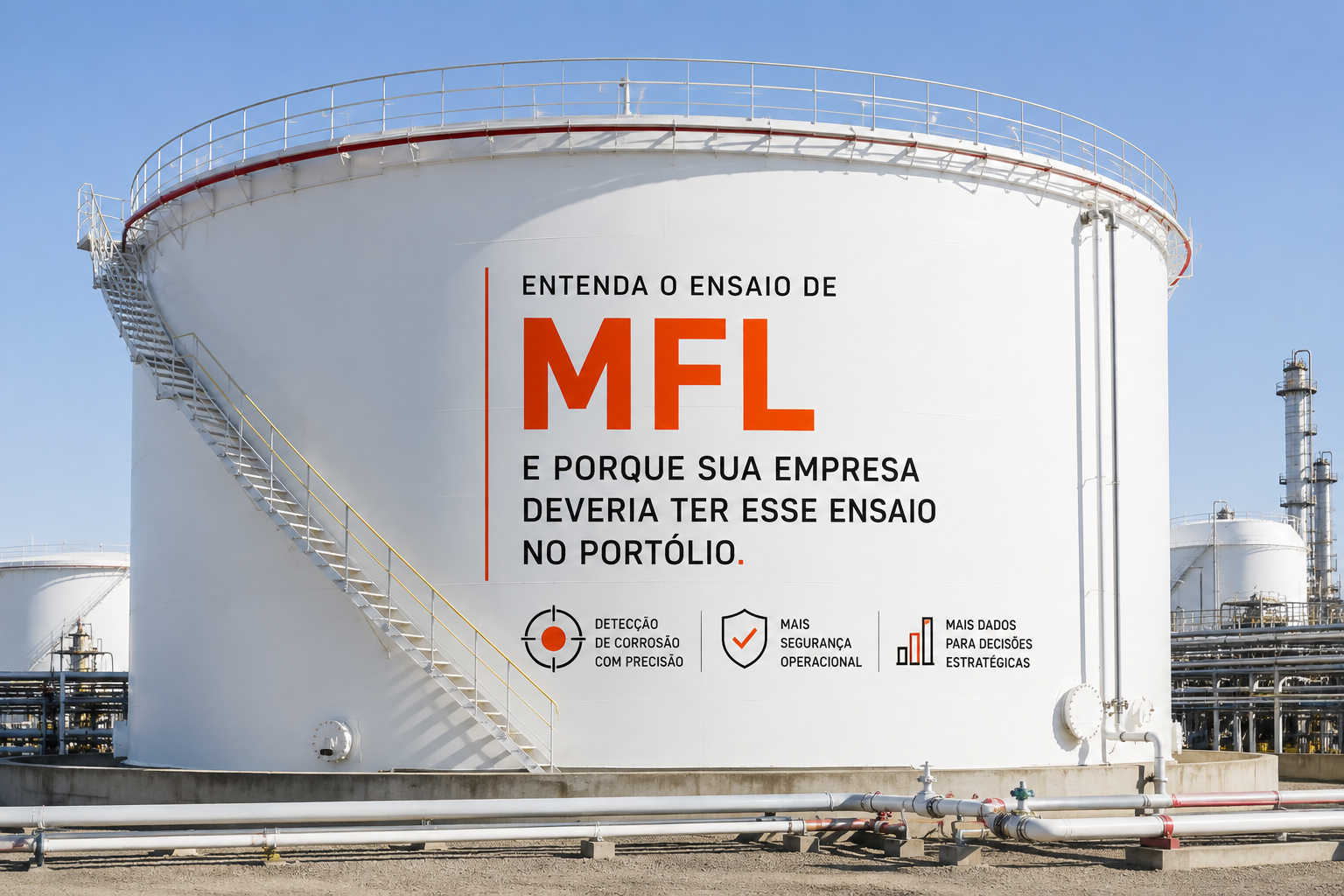 Inspeção MFL em fundo de tanque de armazenamento – Magnetic Flux Leakage